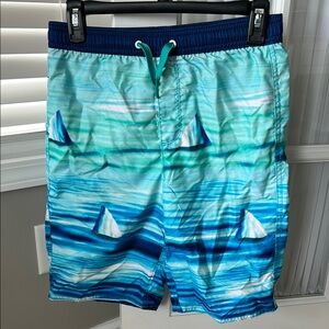 Old Navy Teal and Navy Swim Shorts